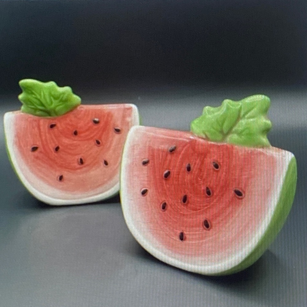 Watermelon Ceramic Salt and Pepper Shakers